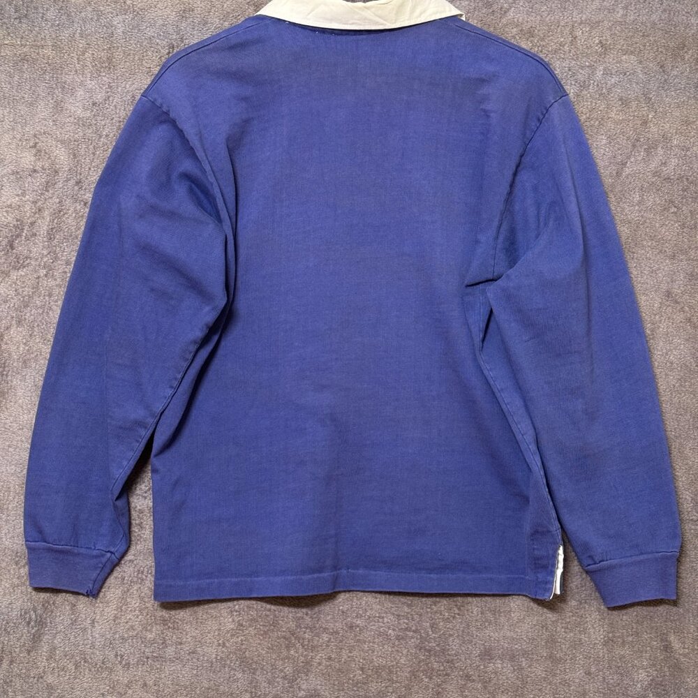 Notre Dame 80s Vintage Long Sleeve Rugby Shirt - Picture 2 of 7